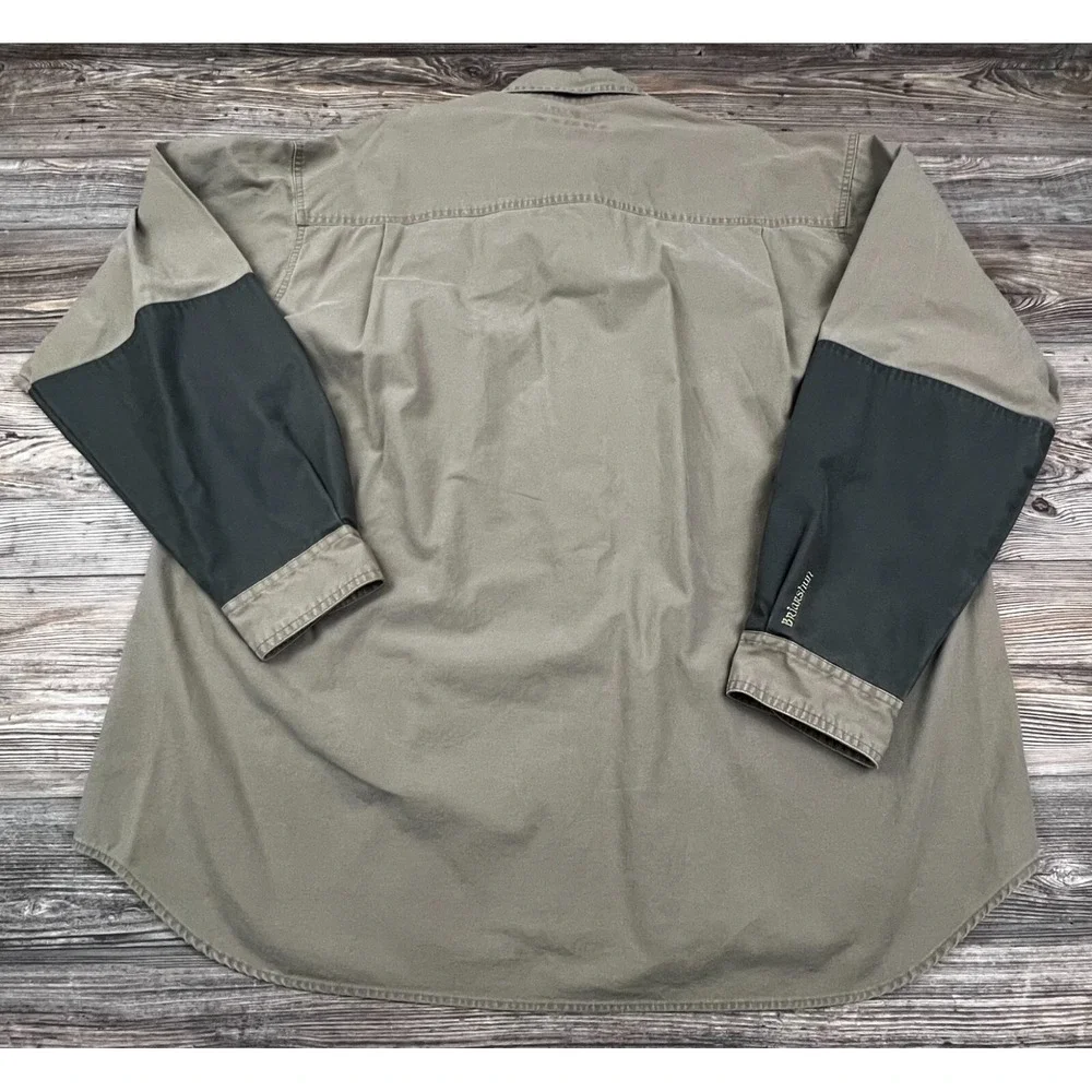 Columbia Mens Button Up Shirt Beige XXL Briarshun‎ Hunting Gorpcore CabinCore